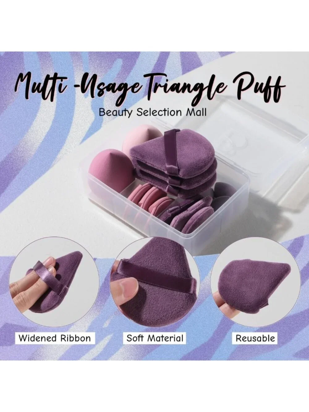 14PCS Makeup Sponge Set - Soft Non-Latex Blenders for Foundation & Concealer